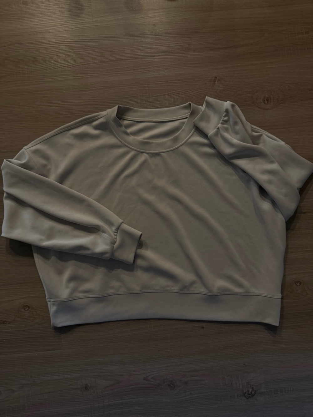 lululemon athletica Light Gray Crewneck Pullover Sweater